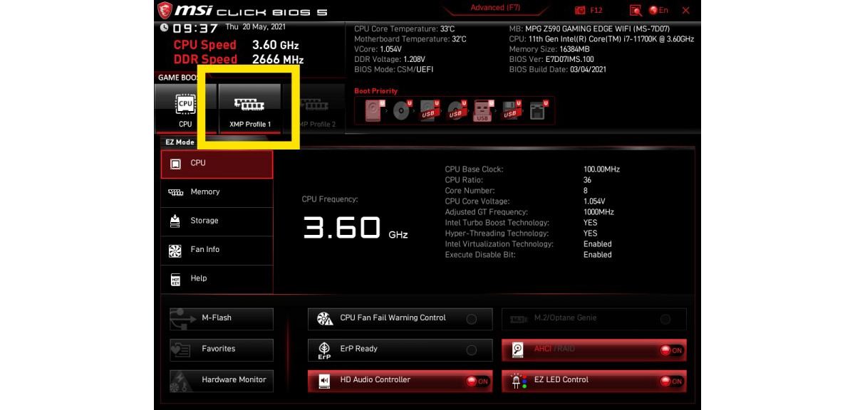 how to open bios msi