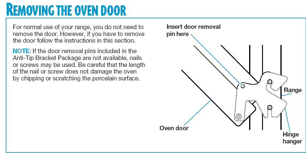 how to put a whirlpool oven door back on