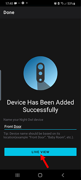 how to remove device from night owl protect app