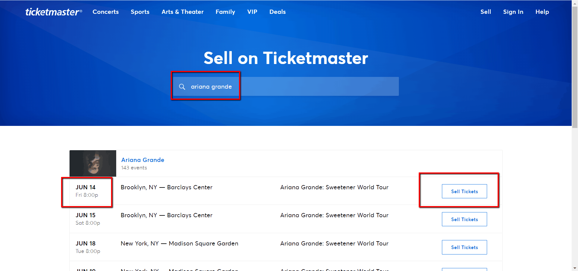 how to resale a ticket on ticketmaster