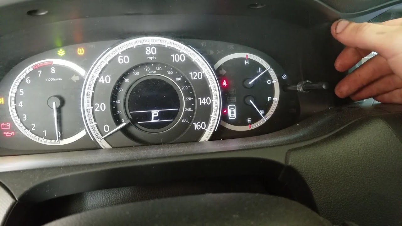 how to reset oil light on 2013 honda accord