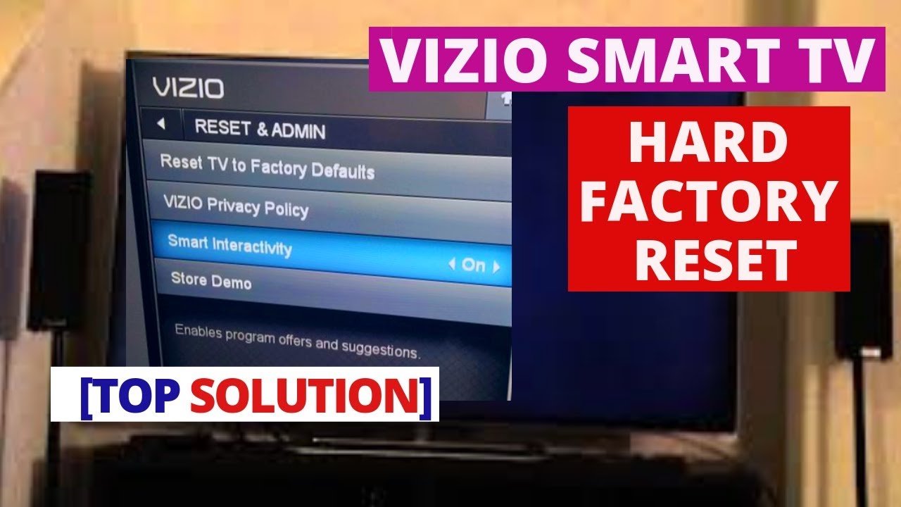 how to reset smartcast on vizio tv