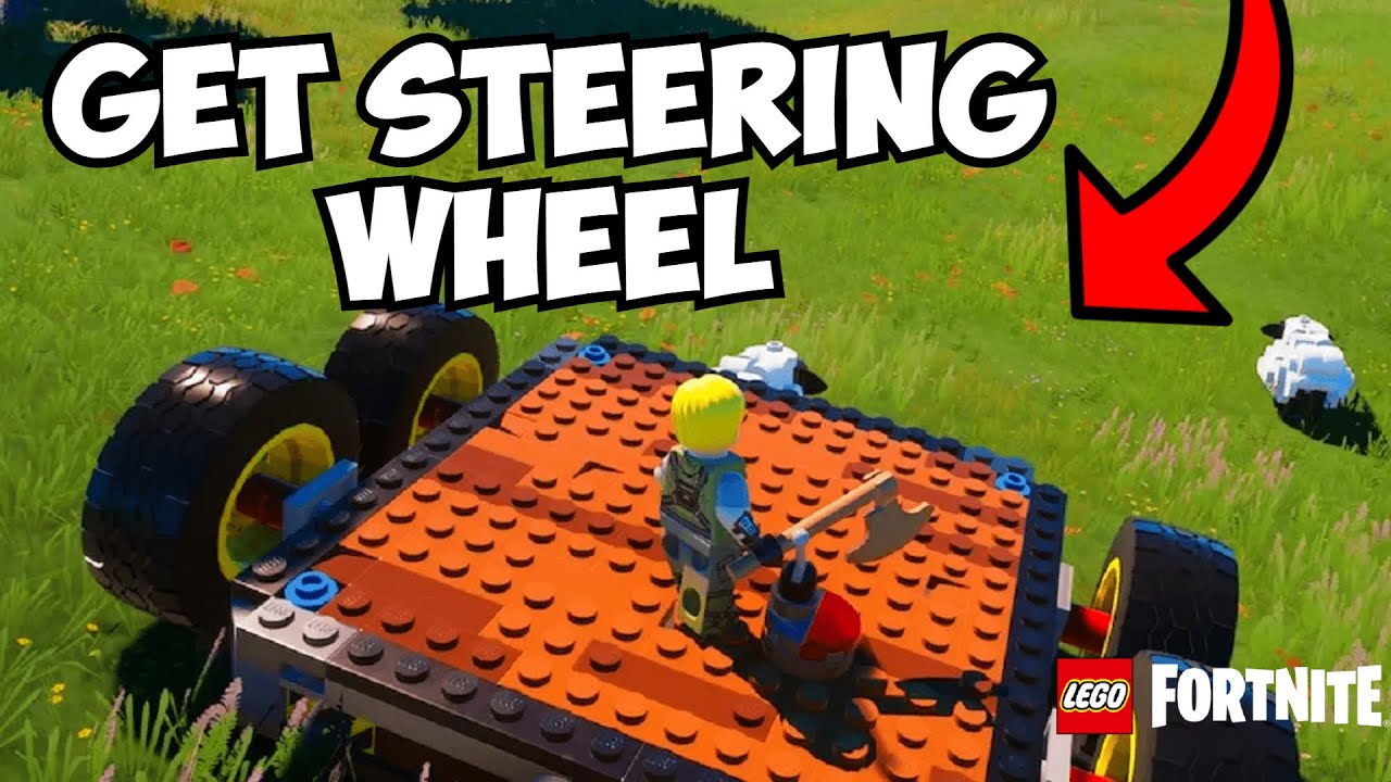 how to steer lego fortnite car