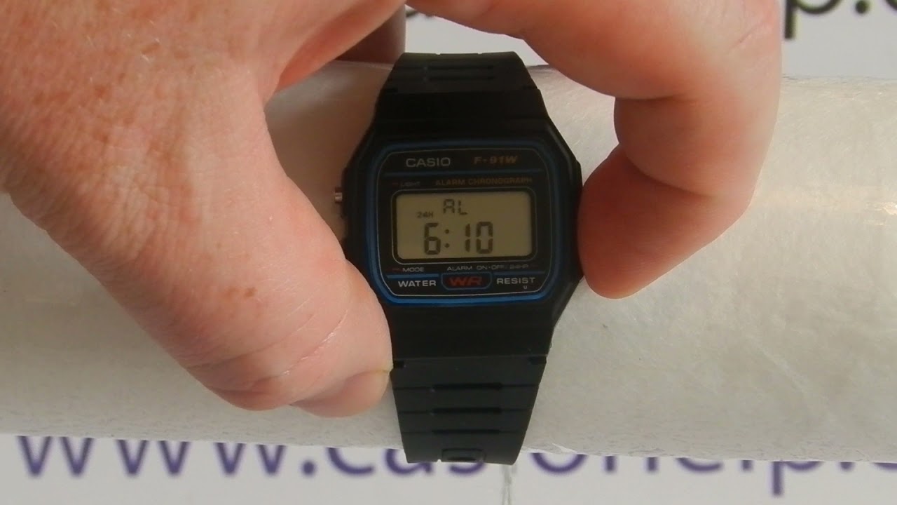 how to turn off alarm on casio watch