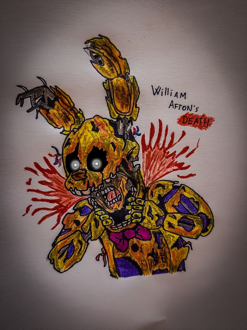 how william afton died