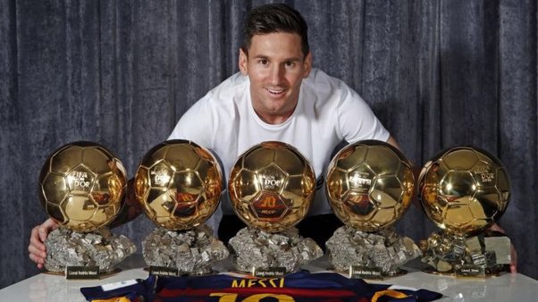 how.many ballon dors does messi have