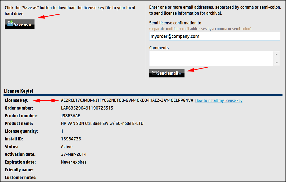 hpe license portal