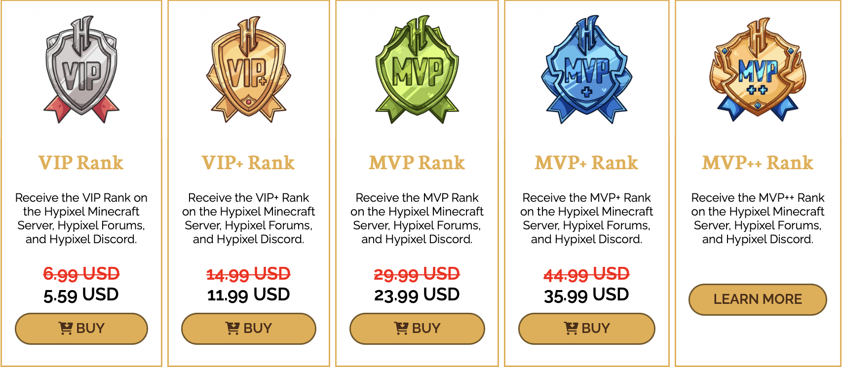 hypixel buy vip