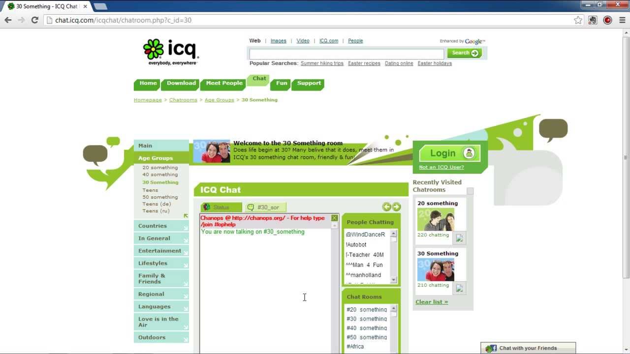 icq chat english