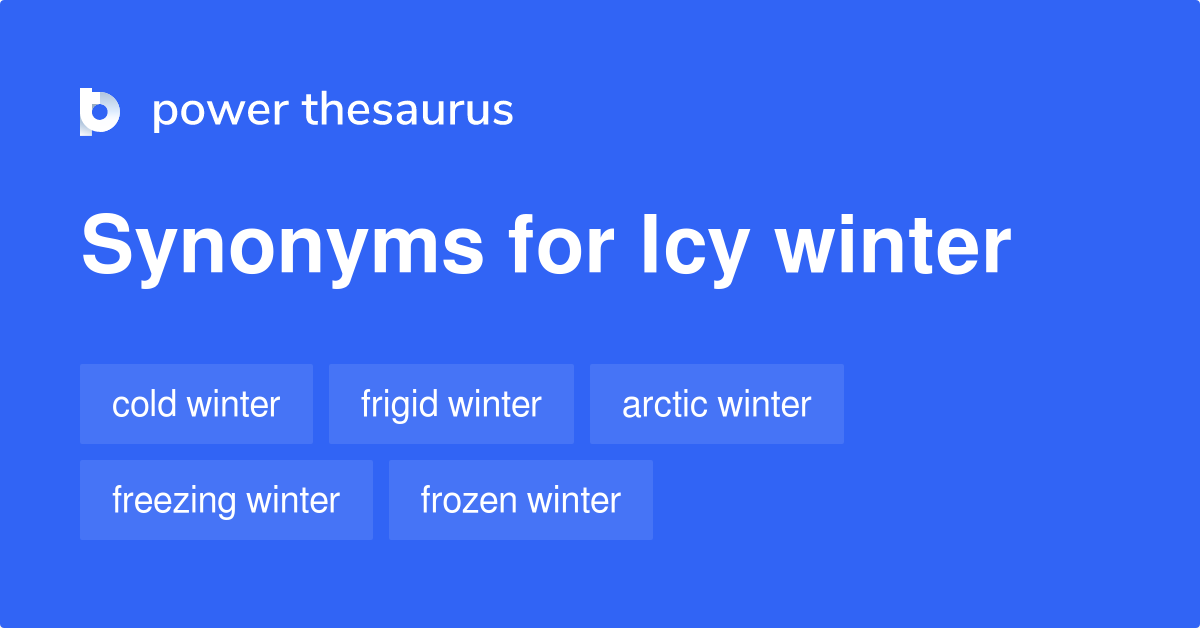 icy synonyms