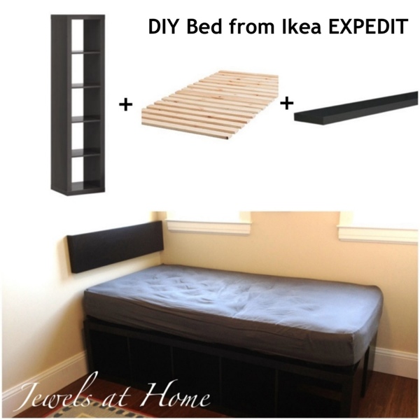 ikea bed hack storage