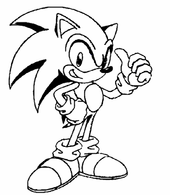 imagenes de sonic para pintar