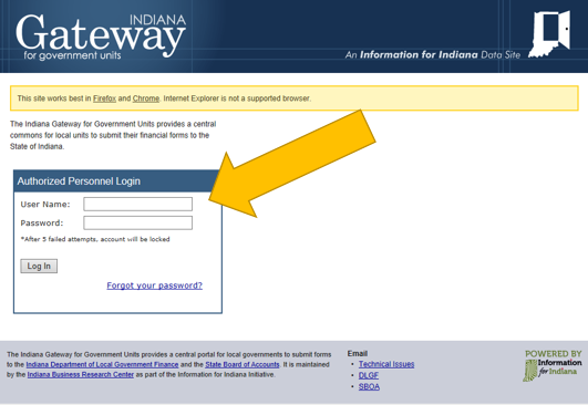 indiana gateway login