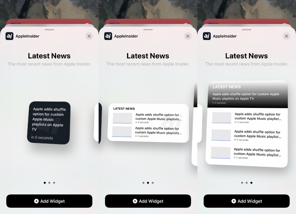 iphone news widget