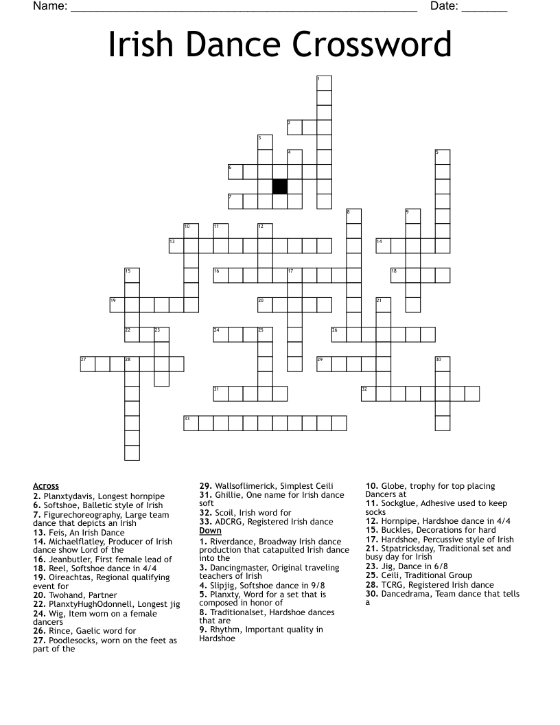 irish gaelic crossword