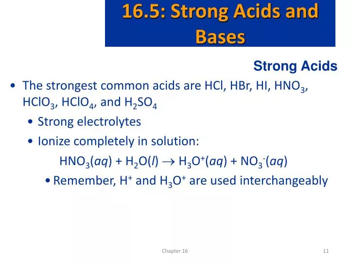 is hclo4 a strong acid