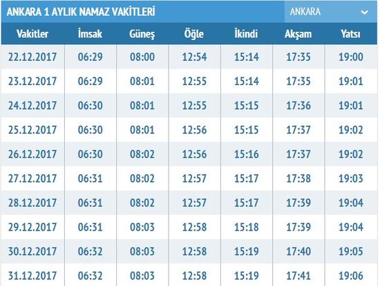 izmir ezan vakitleri 2022