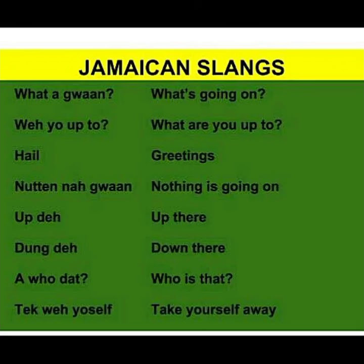 jamaican phrases funny