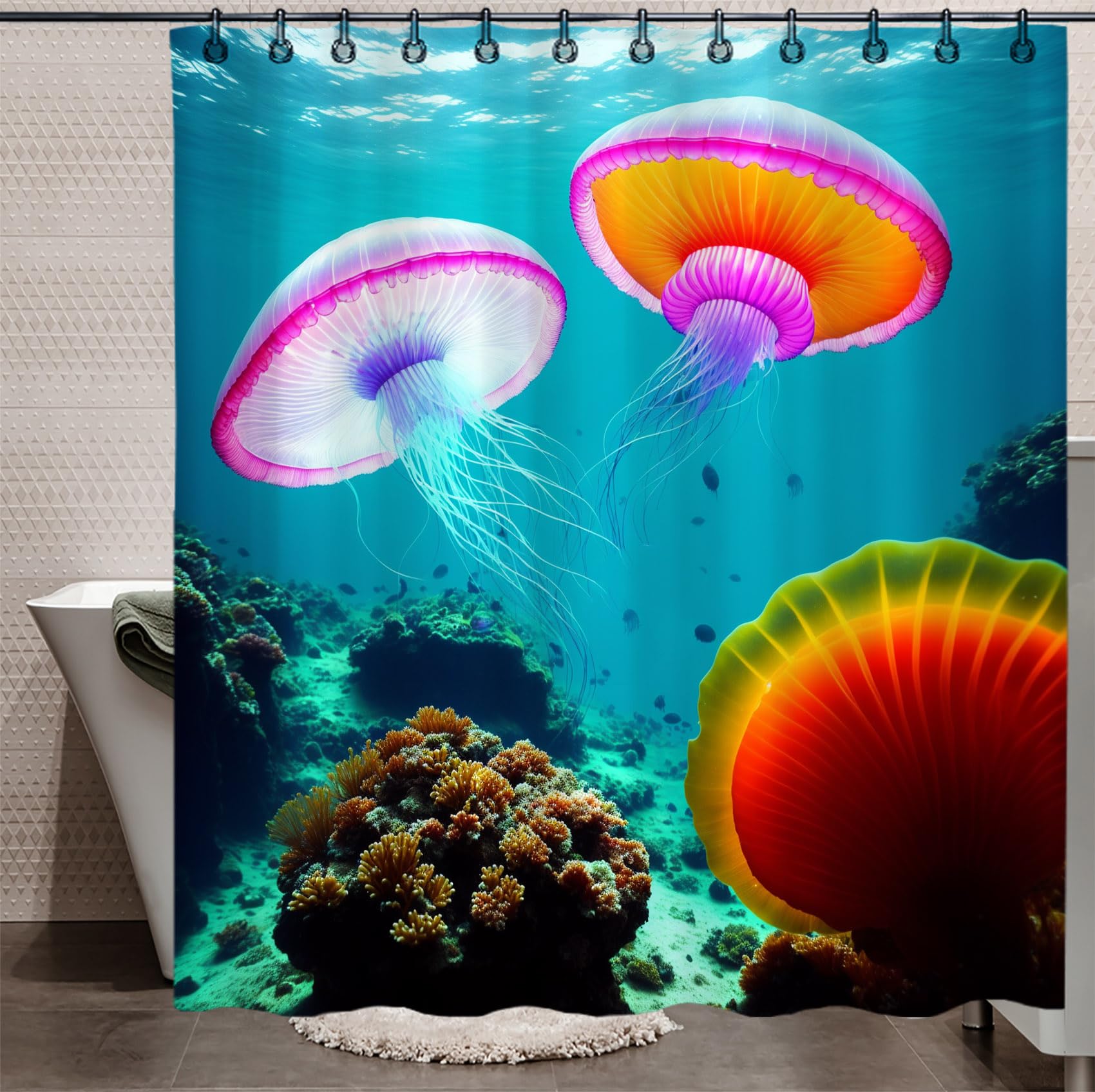 jellyfish bathroom decor