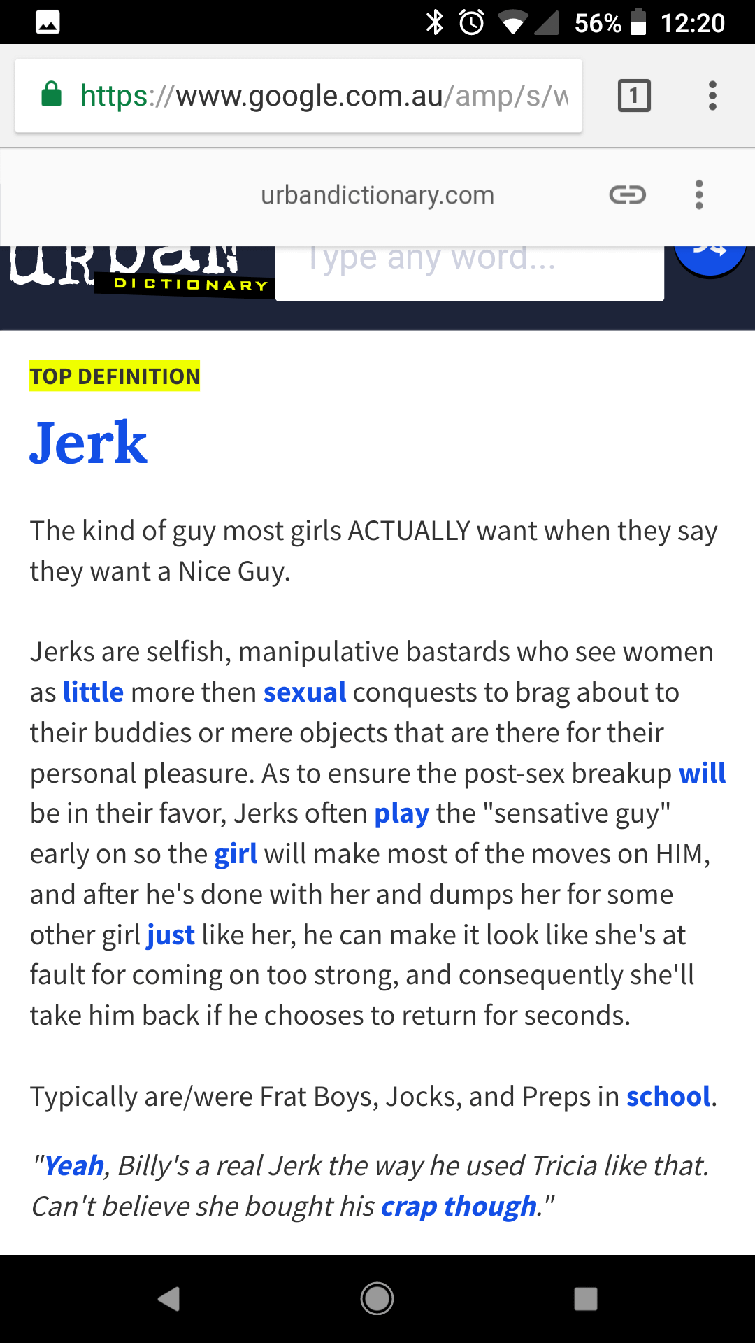 jerk meaning in slang