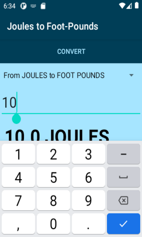 joules to foot lbs