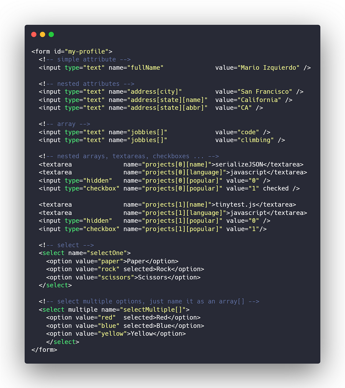 jquery serialize form to json