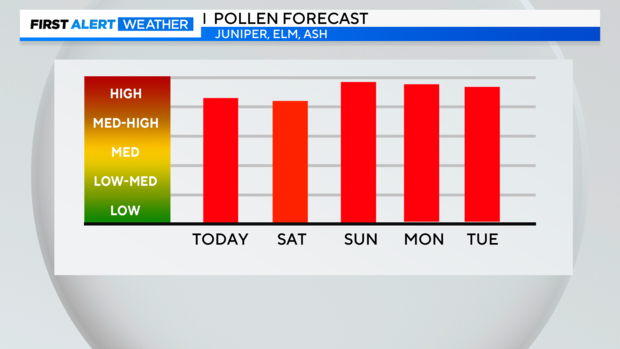 juniper pollen count dallas