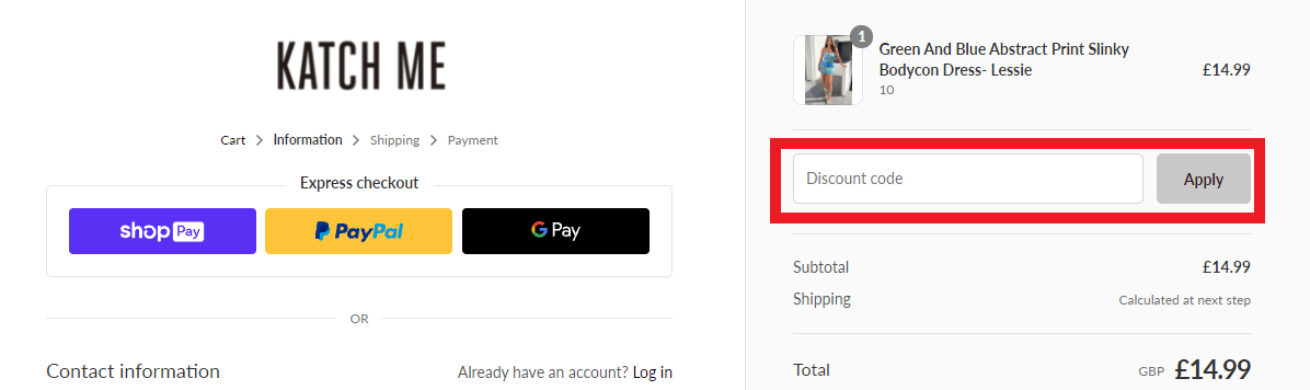 katchme discount code