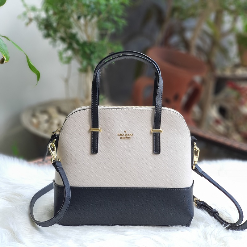 kate spade black white bag