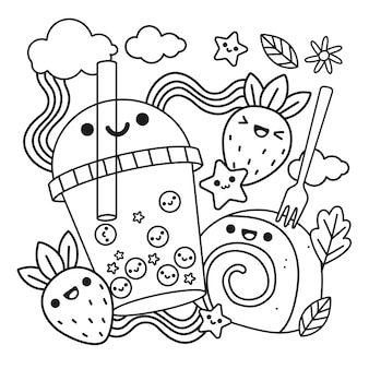 kawaii dibujos para colorear