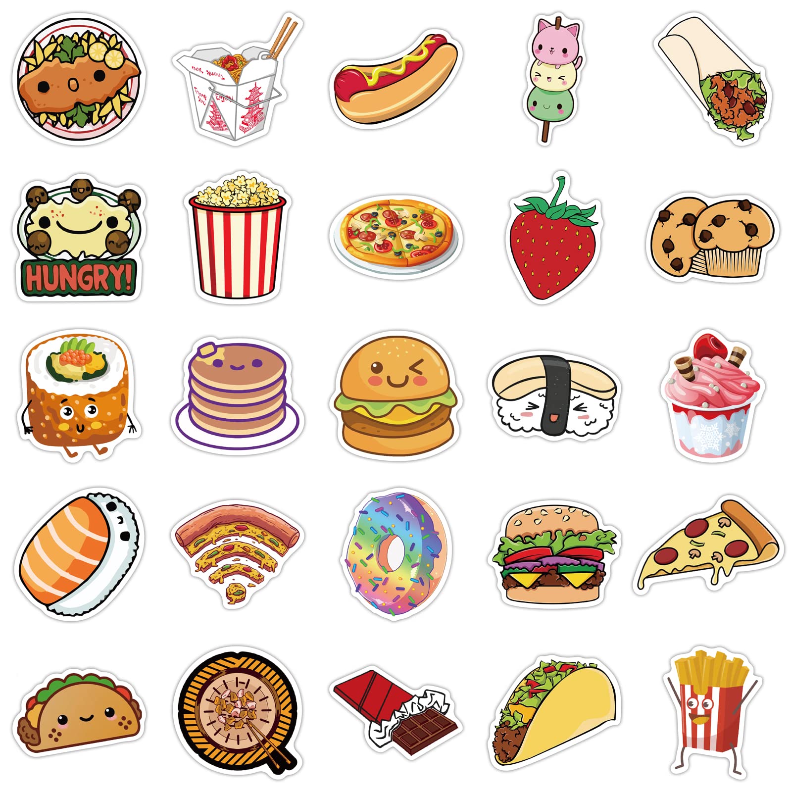 kawaii food stickers