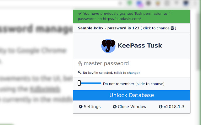 keepass chrome plugin