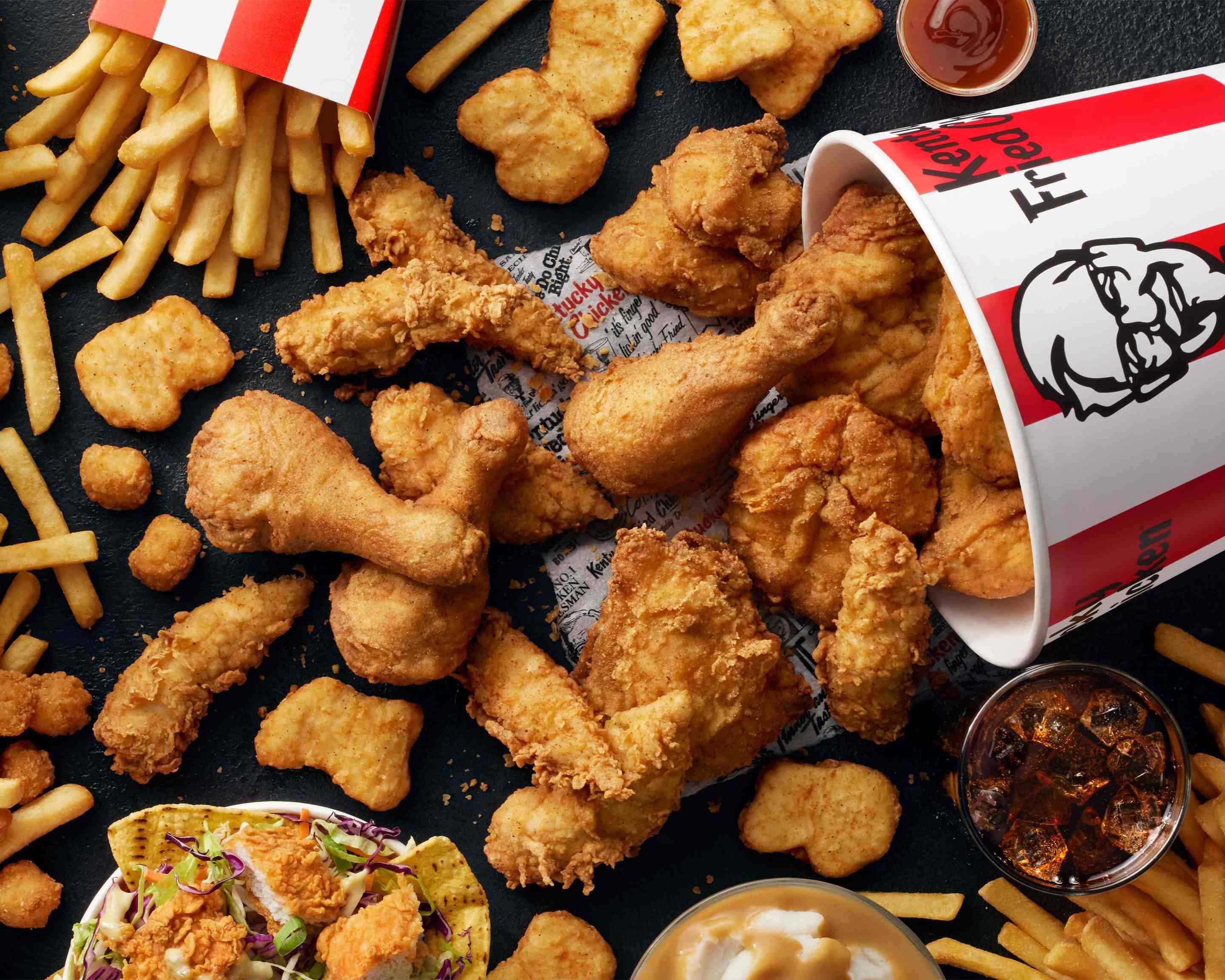 kfc fried chicken menu