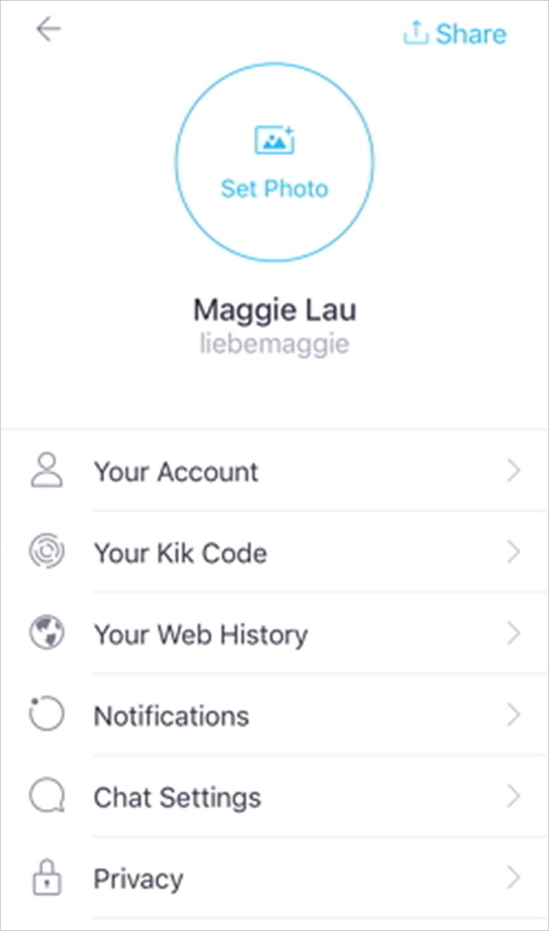 kik messenger username