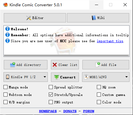 kindle comic converter