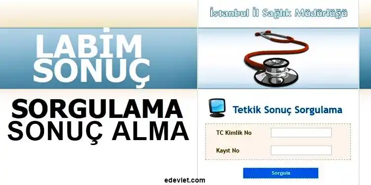 labim tahlil sonuç sorgulama