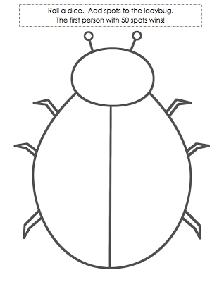 ladybug template without spots