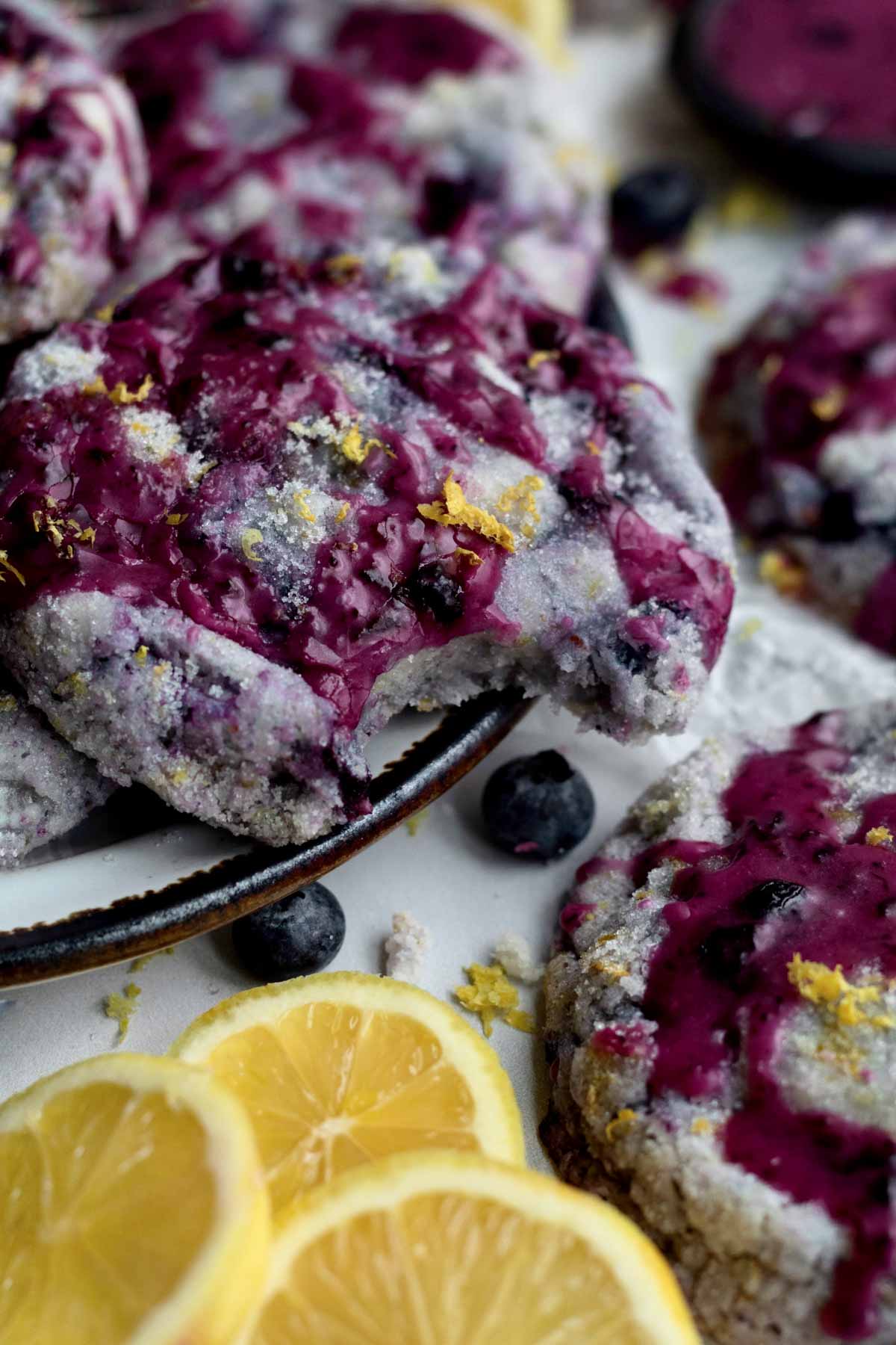 laneandgreyfare lemon blueberry cookies