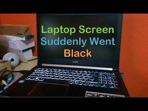 laptop turns on but screen black