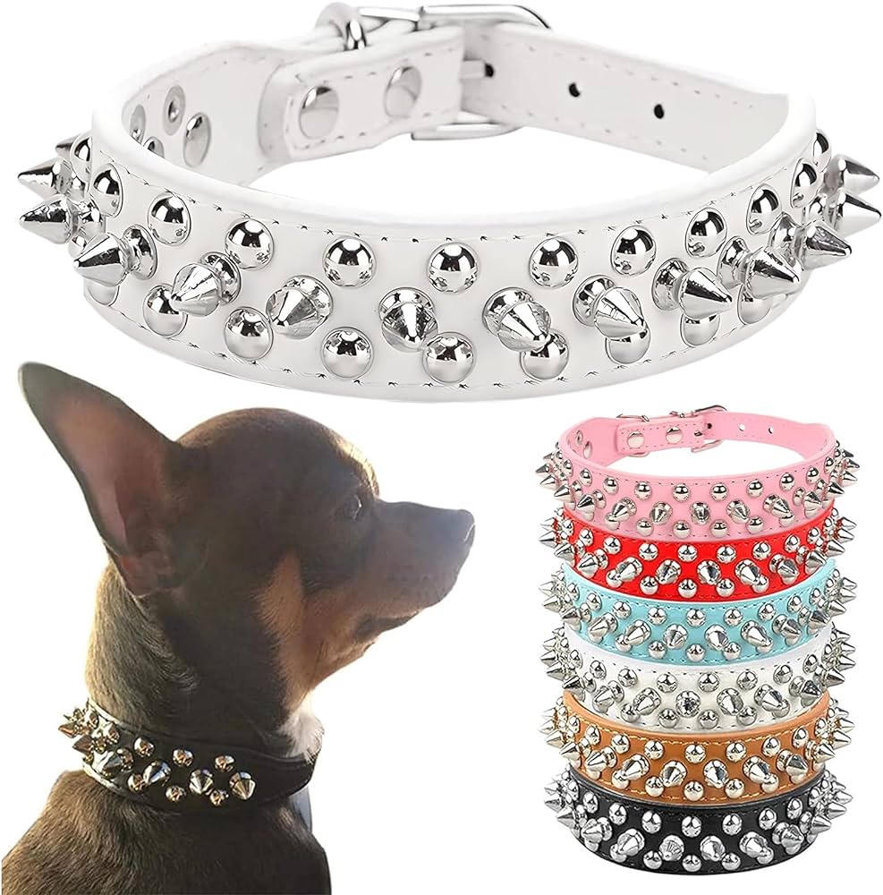 large spiked dog collar