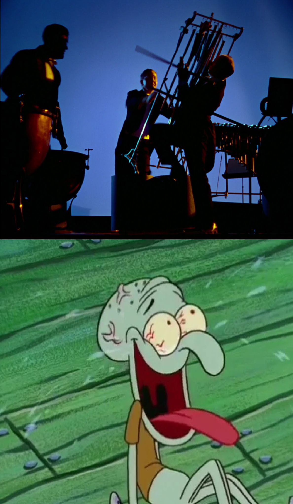 laughing squidward