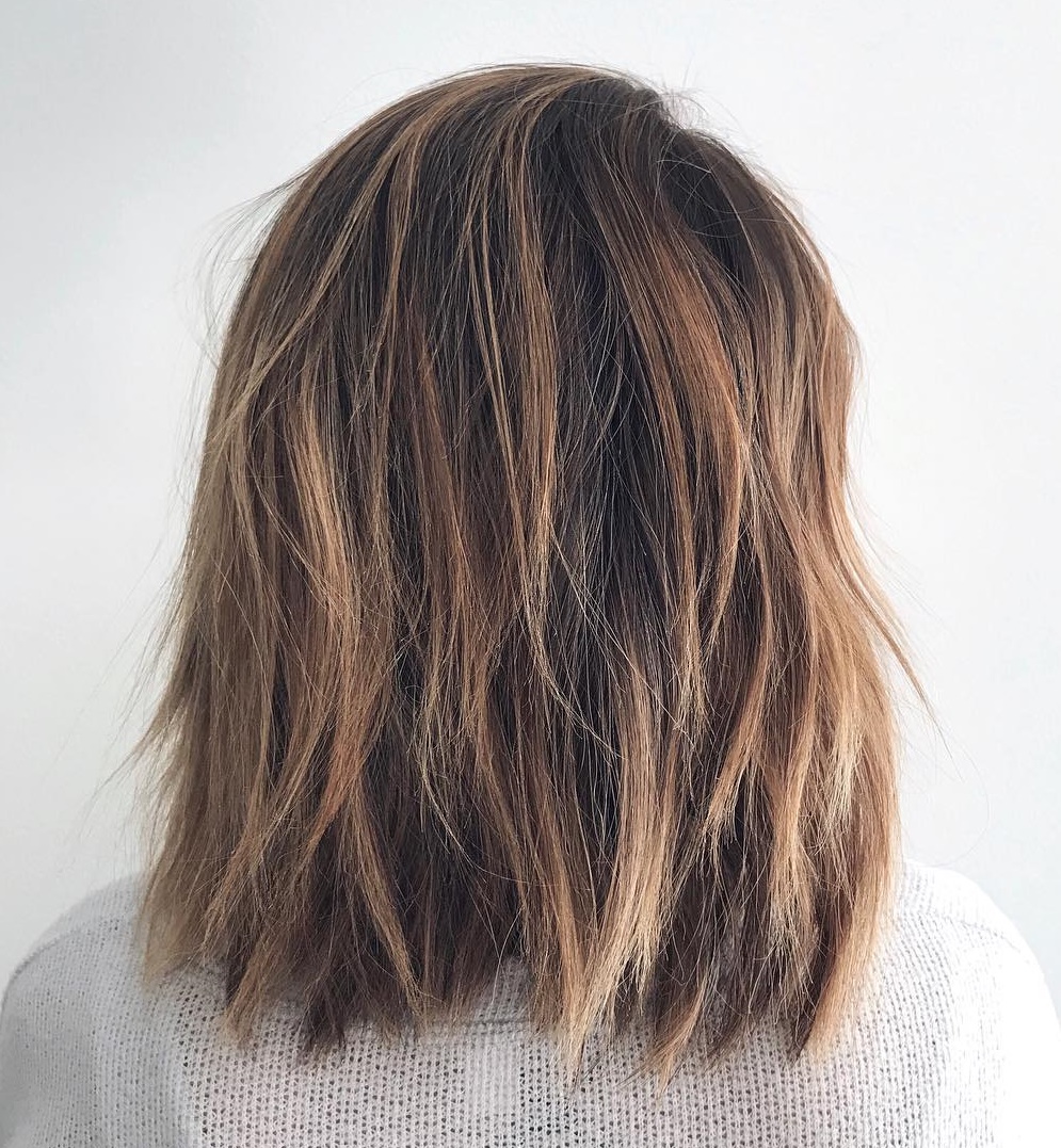 layered medium length hair