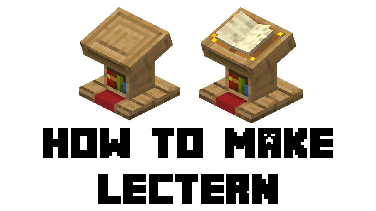 lectern minecraft crafting