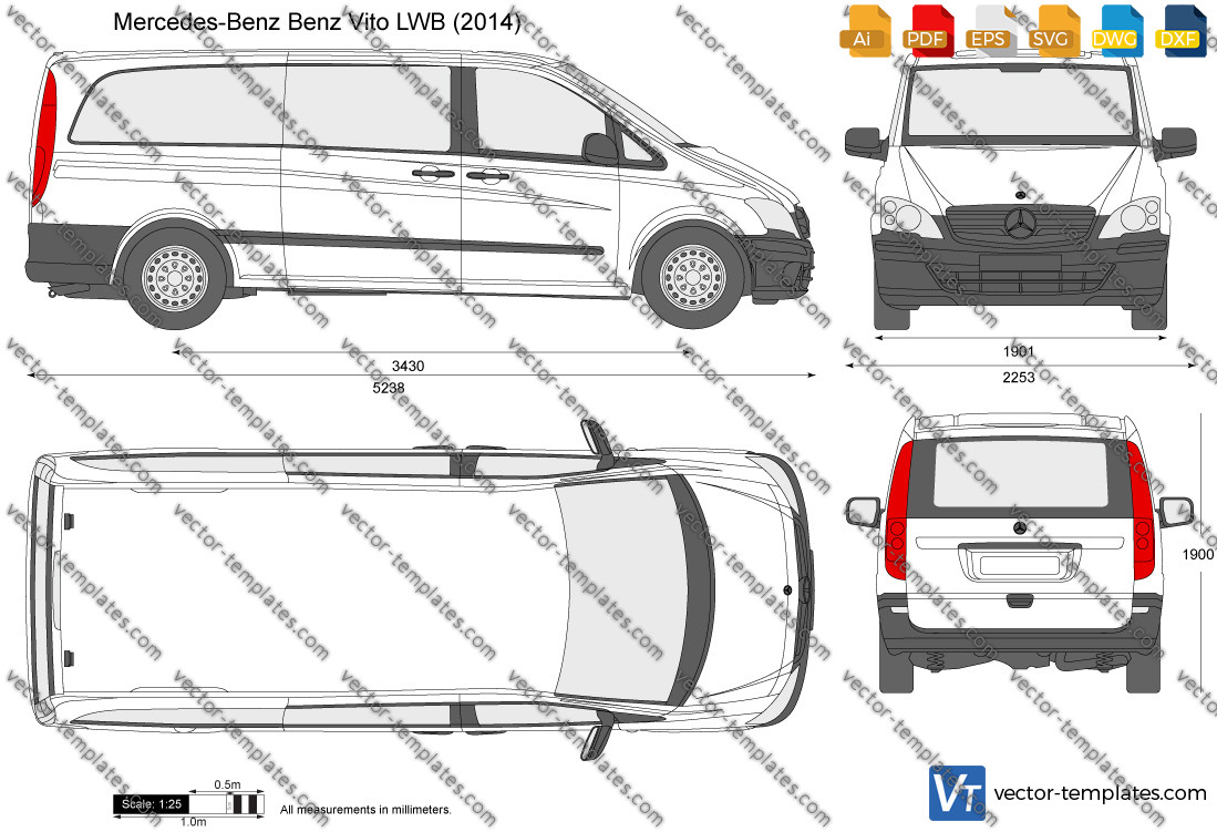 length of mercedes vito lwb