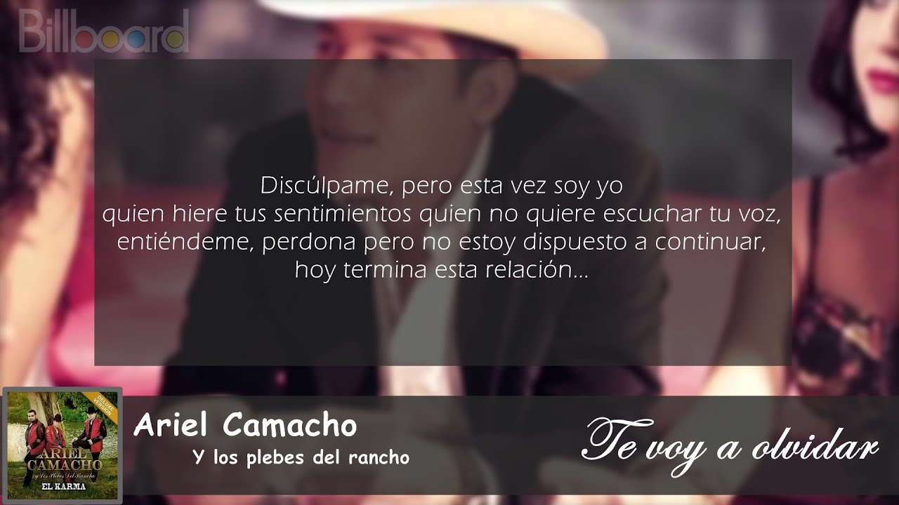 letras de ariel camacho te voy a olvidar