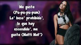 letras de natti natasha me gusta