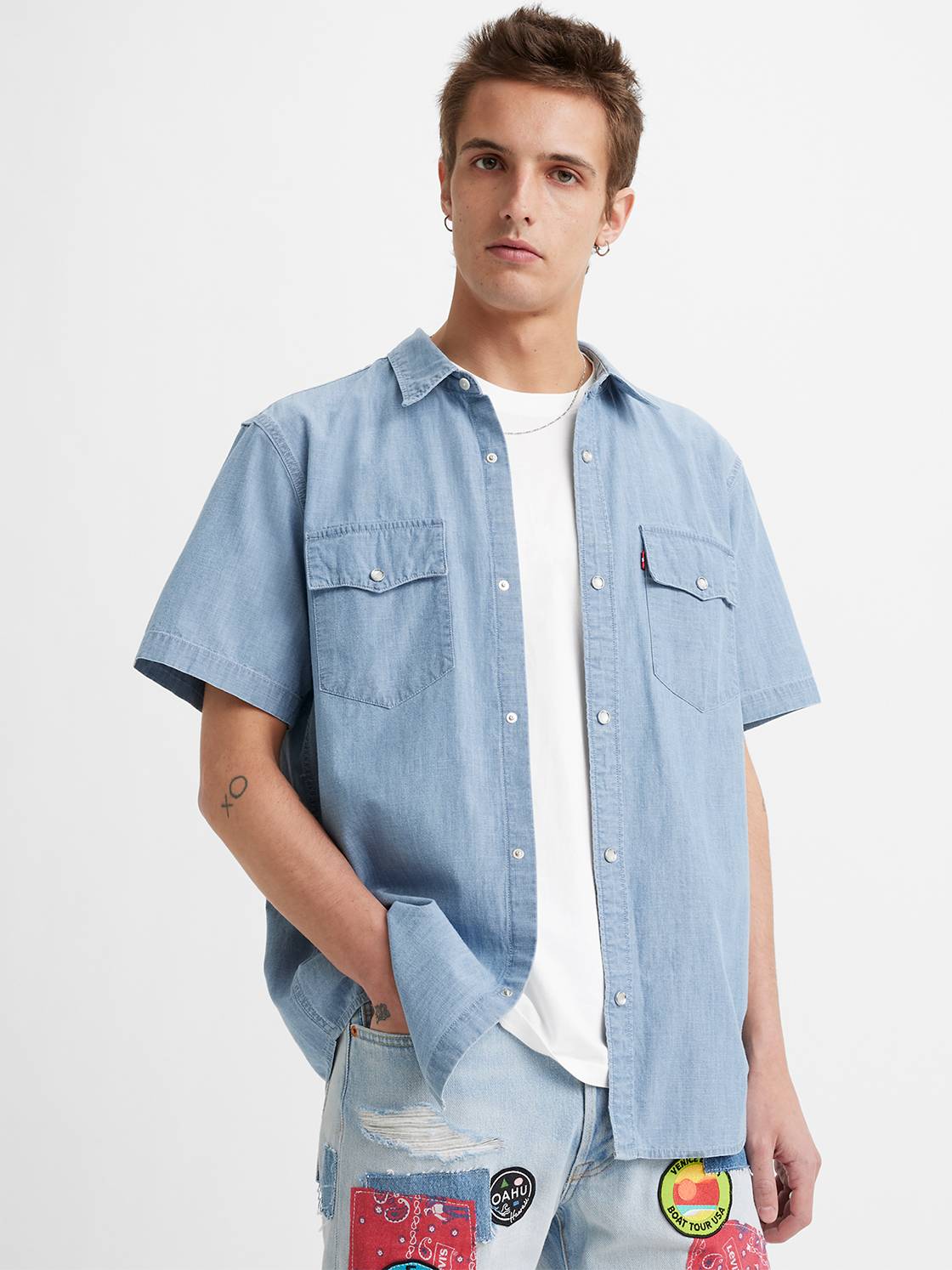 levis short sleeve button down