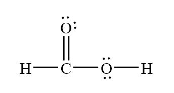 lewis diagram for hcooh