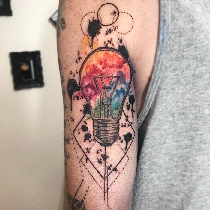 lightbulb tattoo