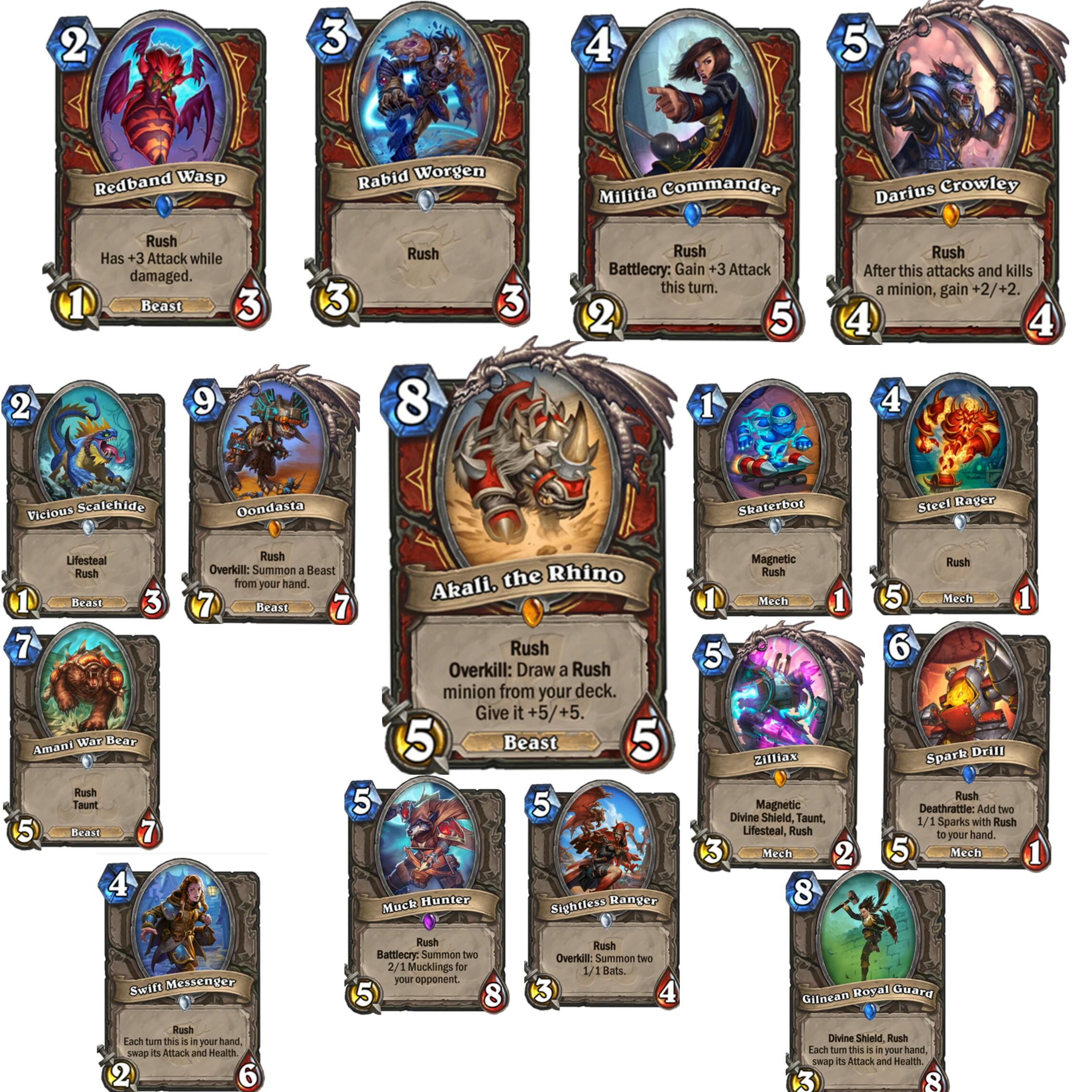 list of all hearthstone cards